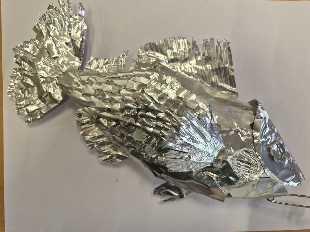 Zaštitni znak projekta - Riba od aluminijske folije, Nina Slavić